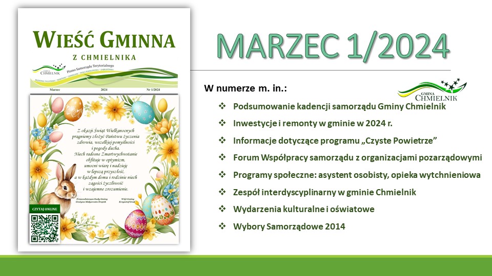 Wieść Gminna z Chmielnika - numer 4 z 2023 r. do pobrania w formacie PDF