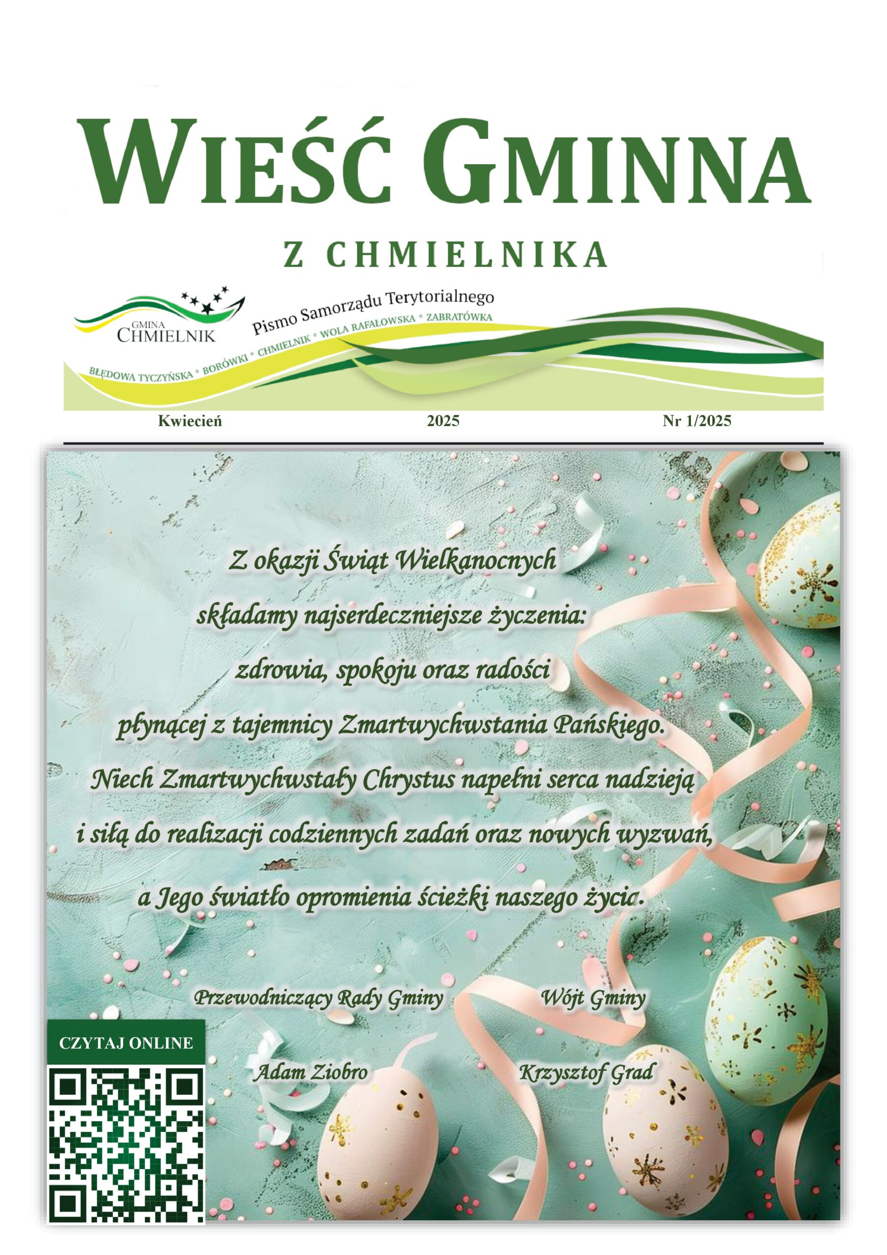 Wieść Gminna z Chmielnika - numer 1 z 2025 r. do pobrania w formacie PDF