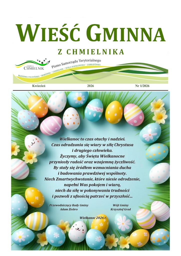 Wieść Gminna z Chmielnika - numer 1 z 2026 r. do pobrania w formacie PDF