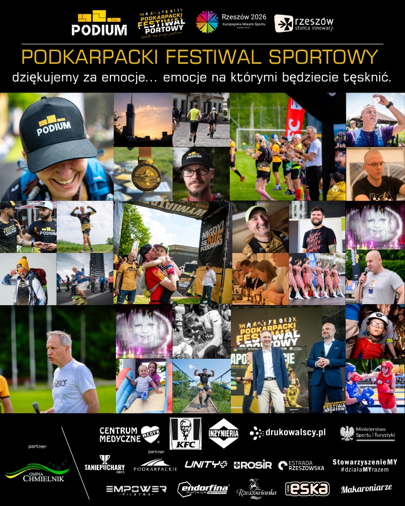 Podkarpacki festiwal sportowy - plakat