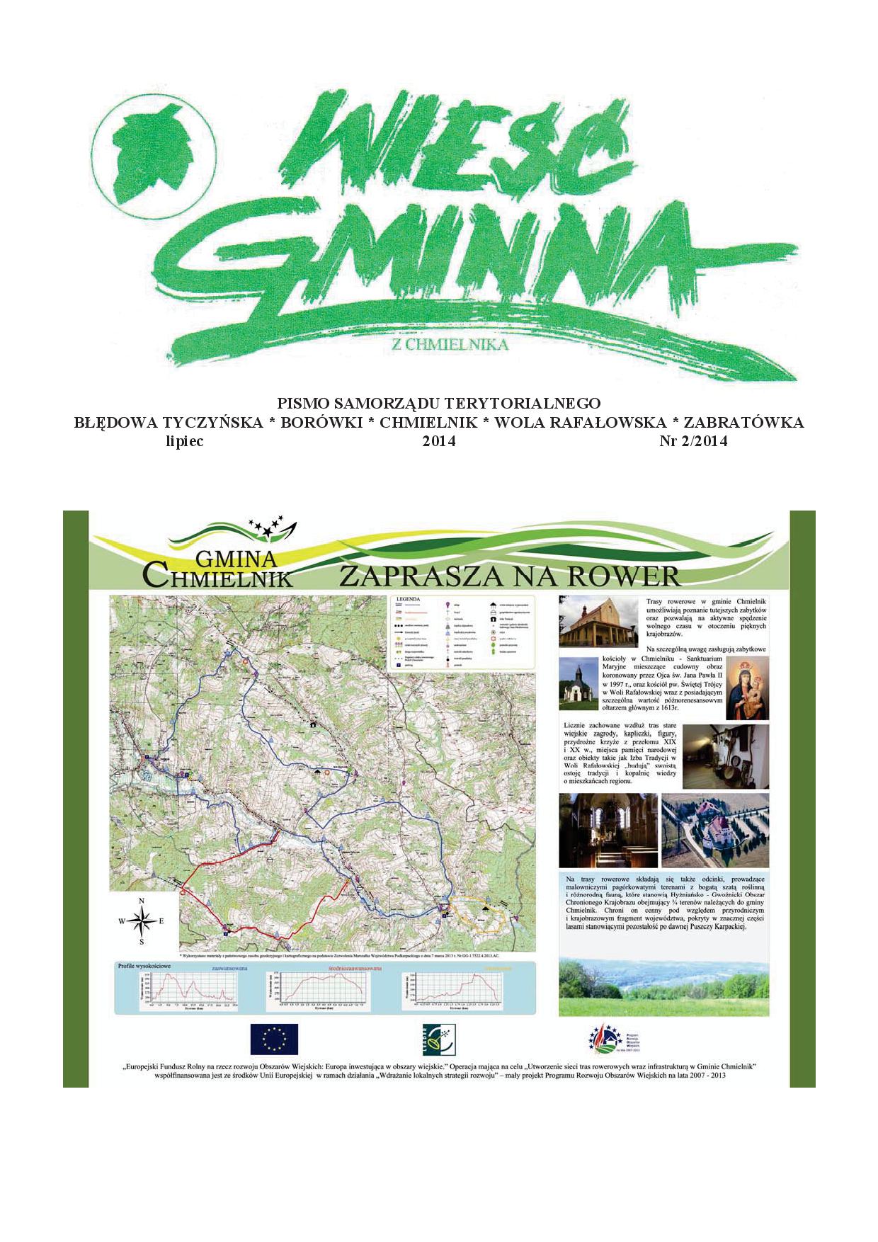 Wieść Gminna z Chmielnika - numer 2 z 2014 r. do pobrania w formacie PDF