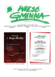 Wieść Gminna z Chmielnika - numer 3 z 2018 r. do pobrania w formacie PDF