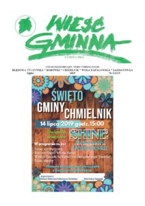 Wieść Gminna z Chmielnika - numer 2 z 2019 r. do pobrania w formacie PDF