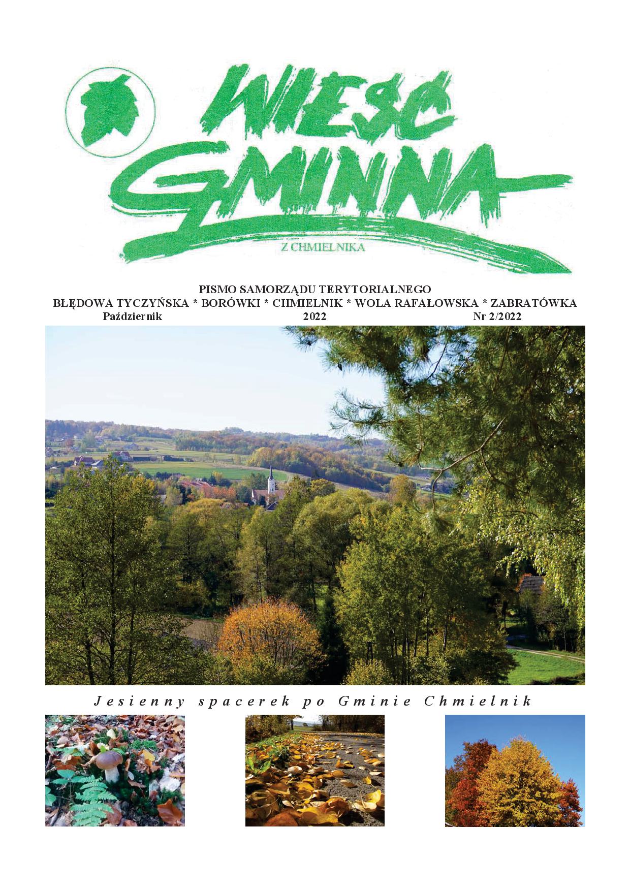 Wieść Gminna z Chmielnika - numer 2 z 2022 r. do pobrania w formacie PDF