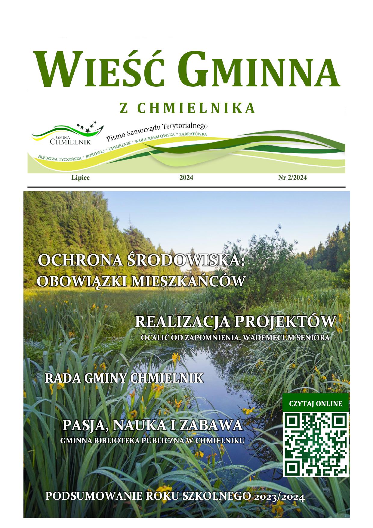 Wieść Gminna z Chmielnika - numer 2 z 2024 r. do pobrania w formacie PDF