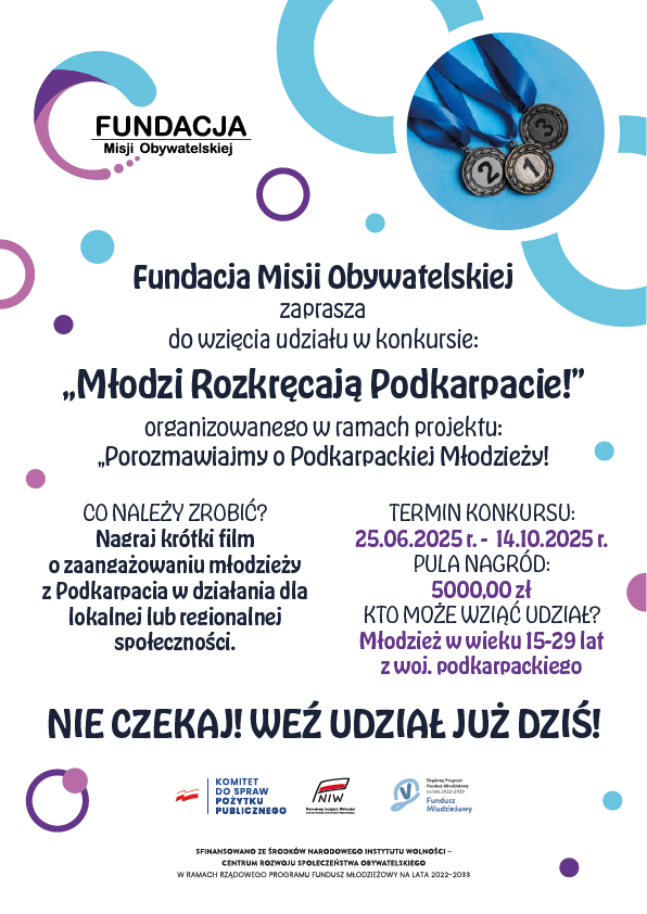 „Młodzi Rozkręcają Podkarpackie!” - plakat