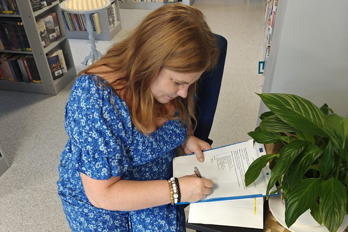 Spotkanie z dyrektor biblioteki - zdjęcie wprowadzające