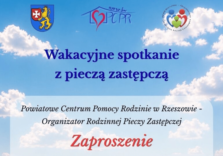 Wakacyjne spotkanie z pieczą zastępczą - grafika wprowadzająca